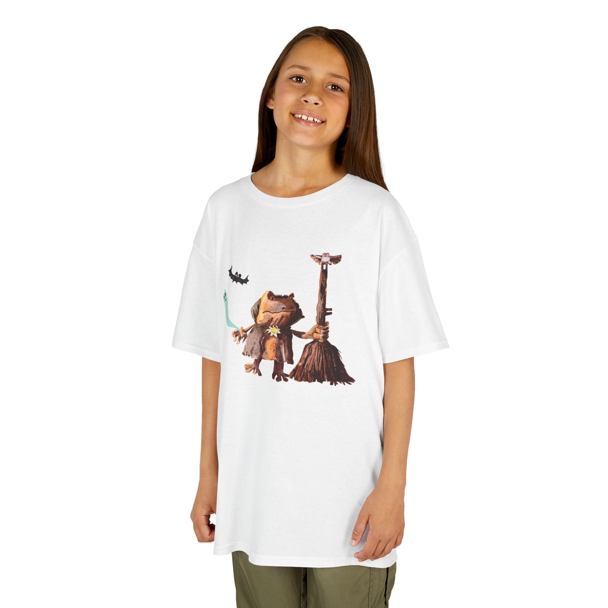 T-shirt Enfant Halloween Chauve-souris et Monstres - Design Graphique Amusant