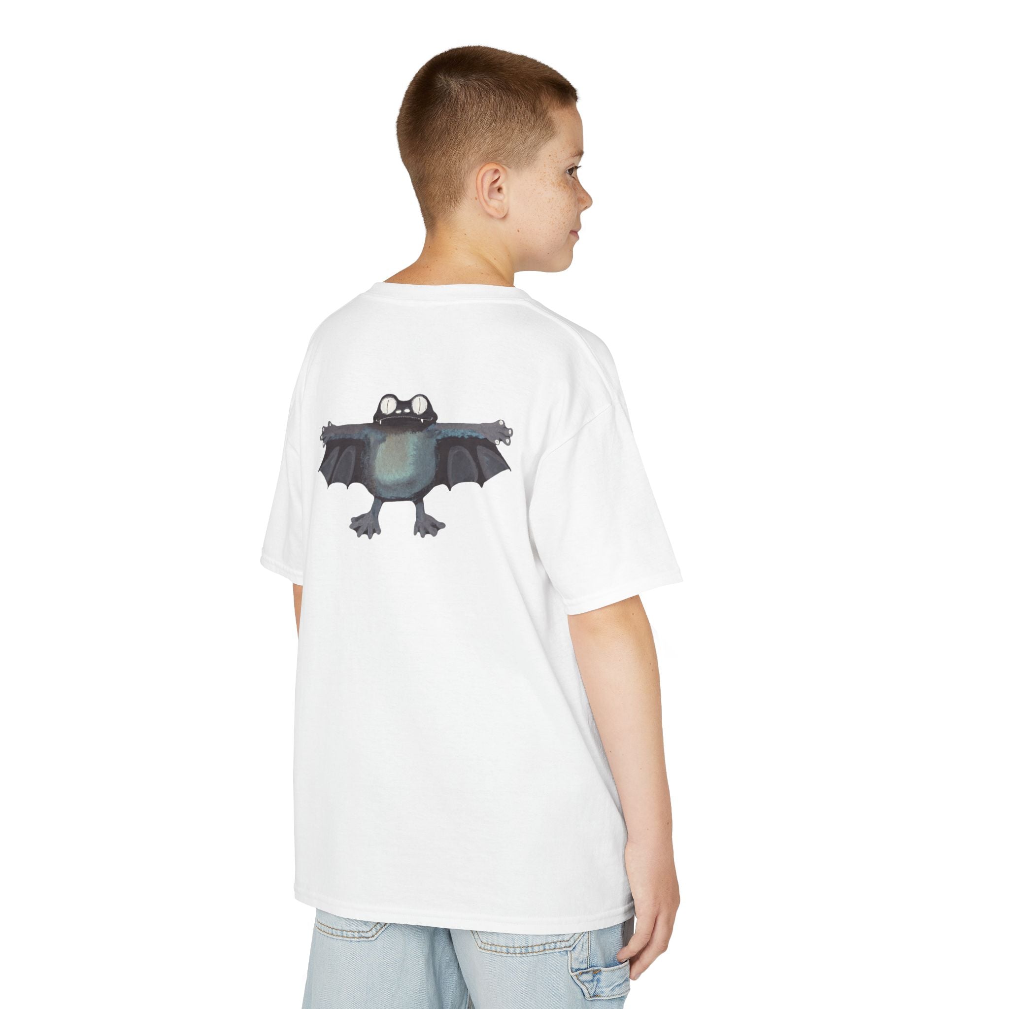 T-shirt Enfant Halloween Chauve-souris et Monstres - Design Graphique Amusant