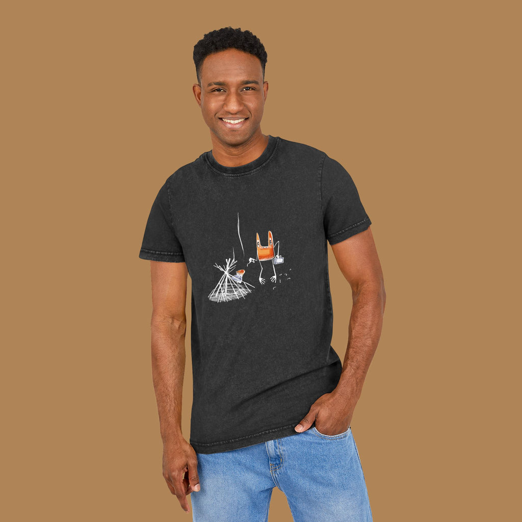 T-shirt Délavé Acide — Toad Fire Color