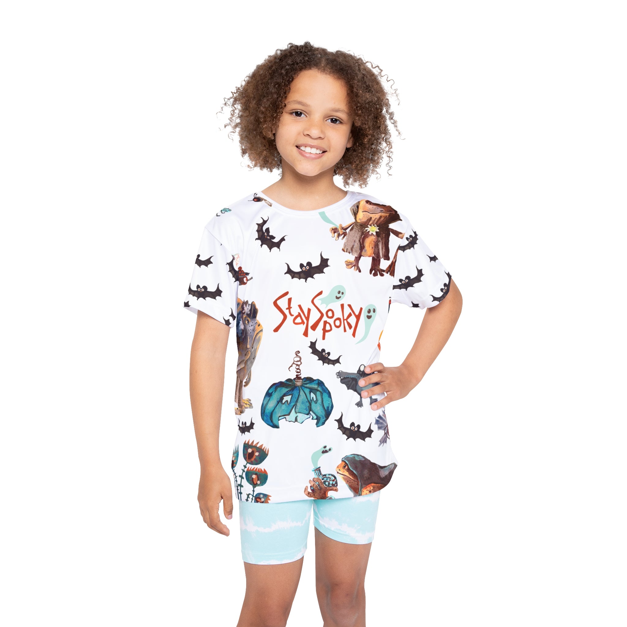 T-Shirt Enfant Personnages Mignons et Effrayants