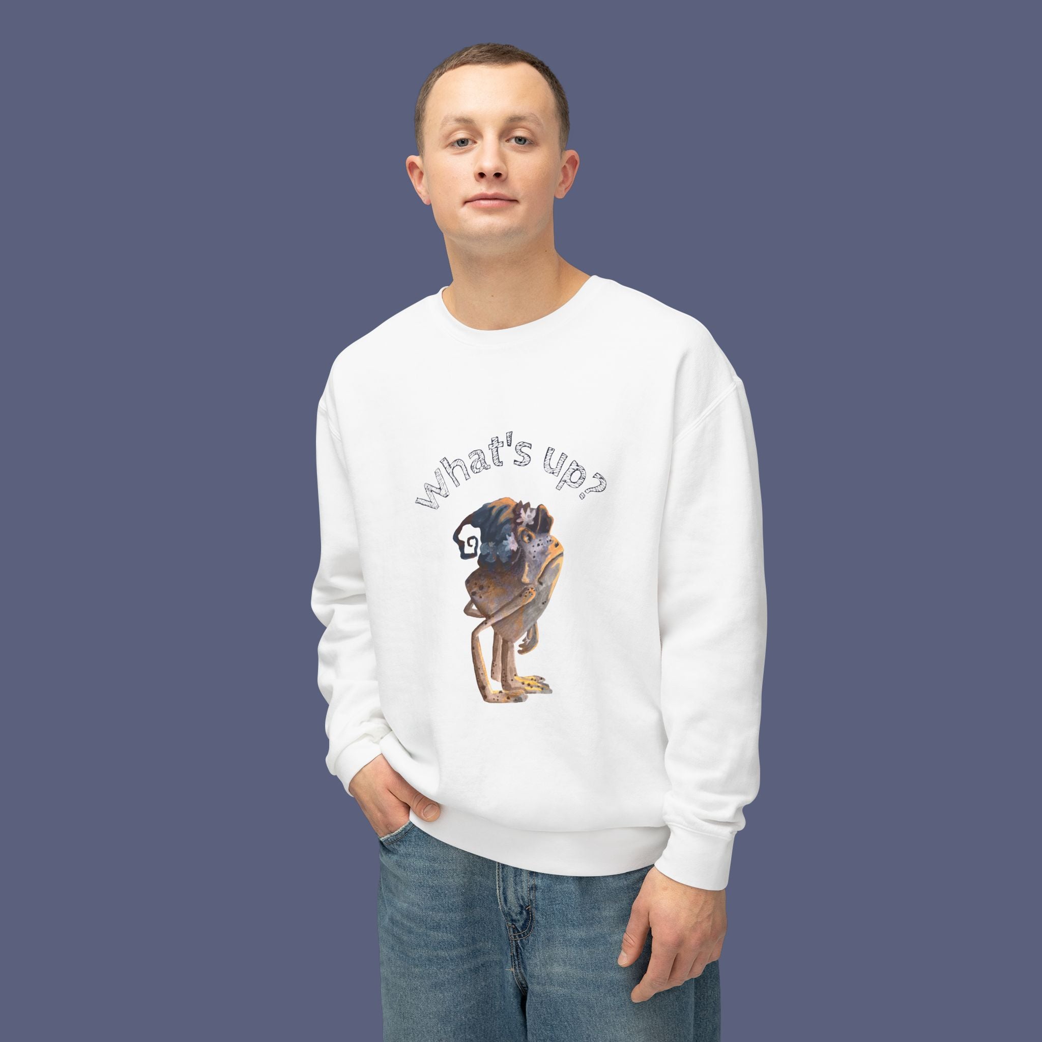 What's Up? Sweatshirt Adulte - Frog Graphic