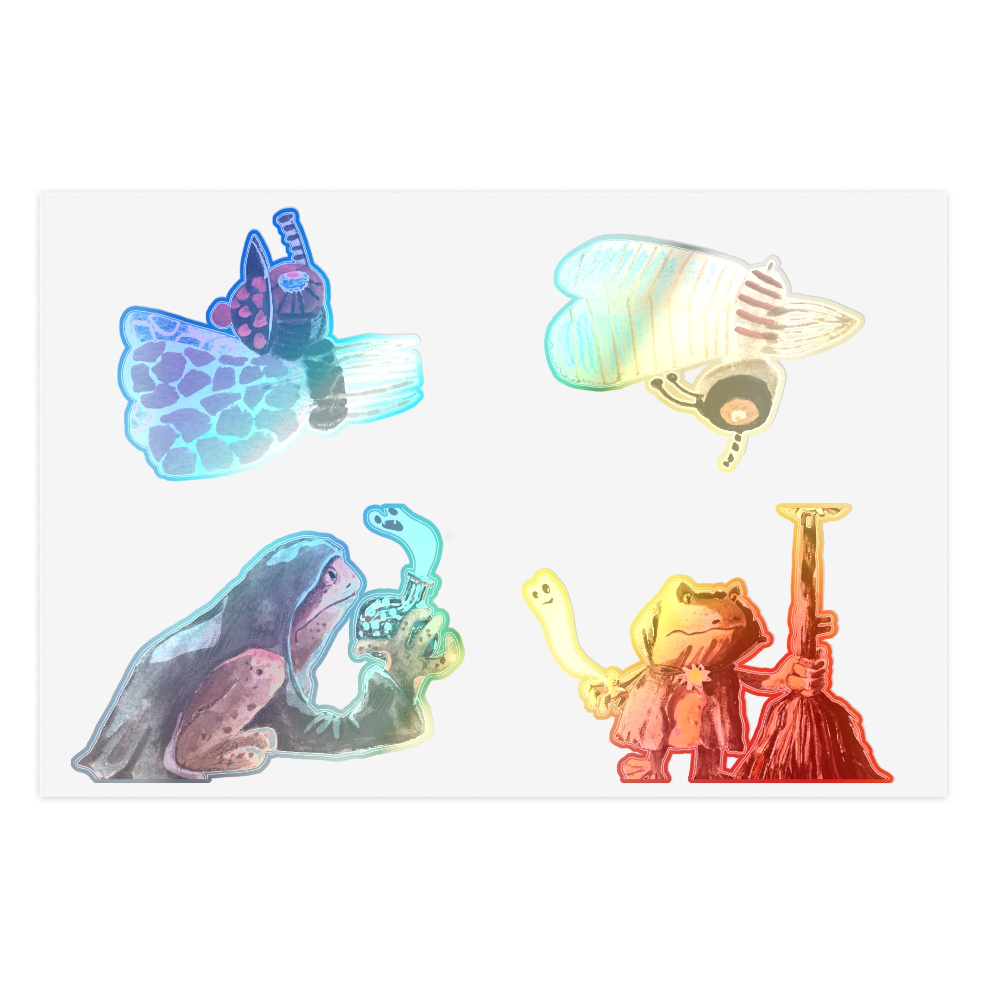 Planches Autocollants Créatures Fantaisistes