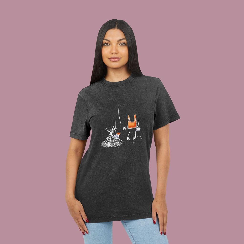 T-shirt Délavé Acide — Toad Fire Color