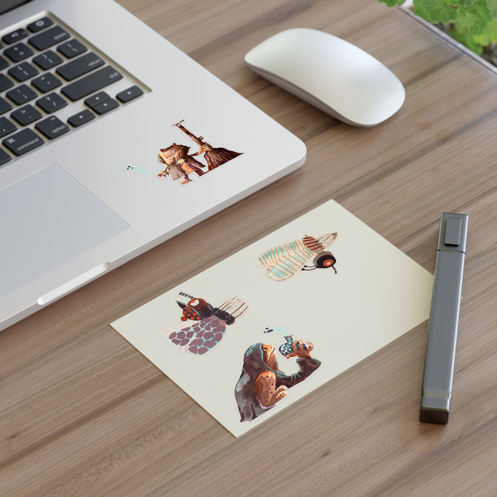 Planches Autocollants Créatures Fantaisistes