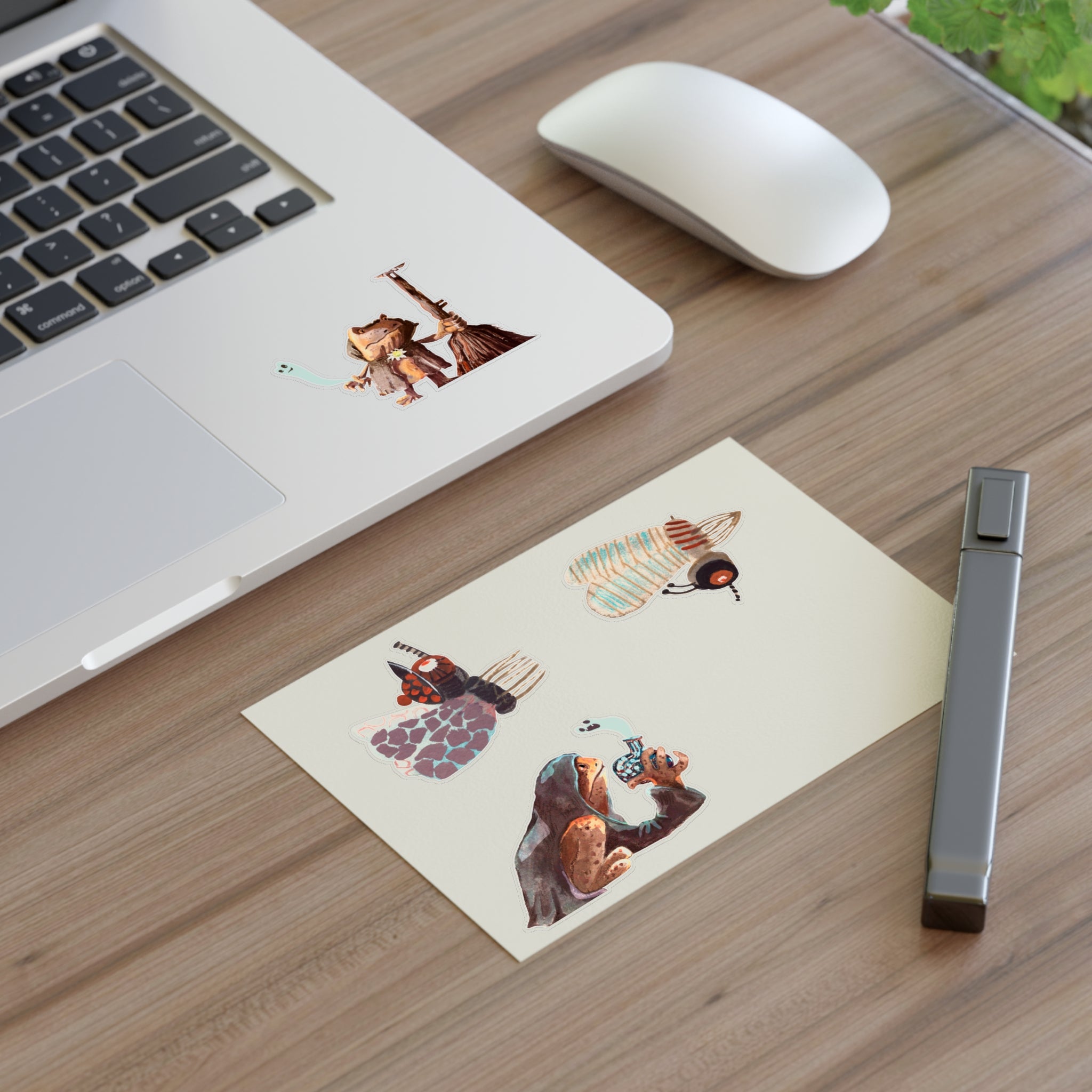 Planches Autocollants Créatures Fantaisistes