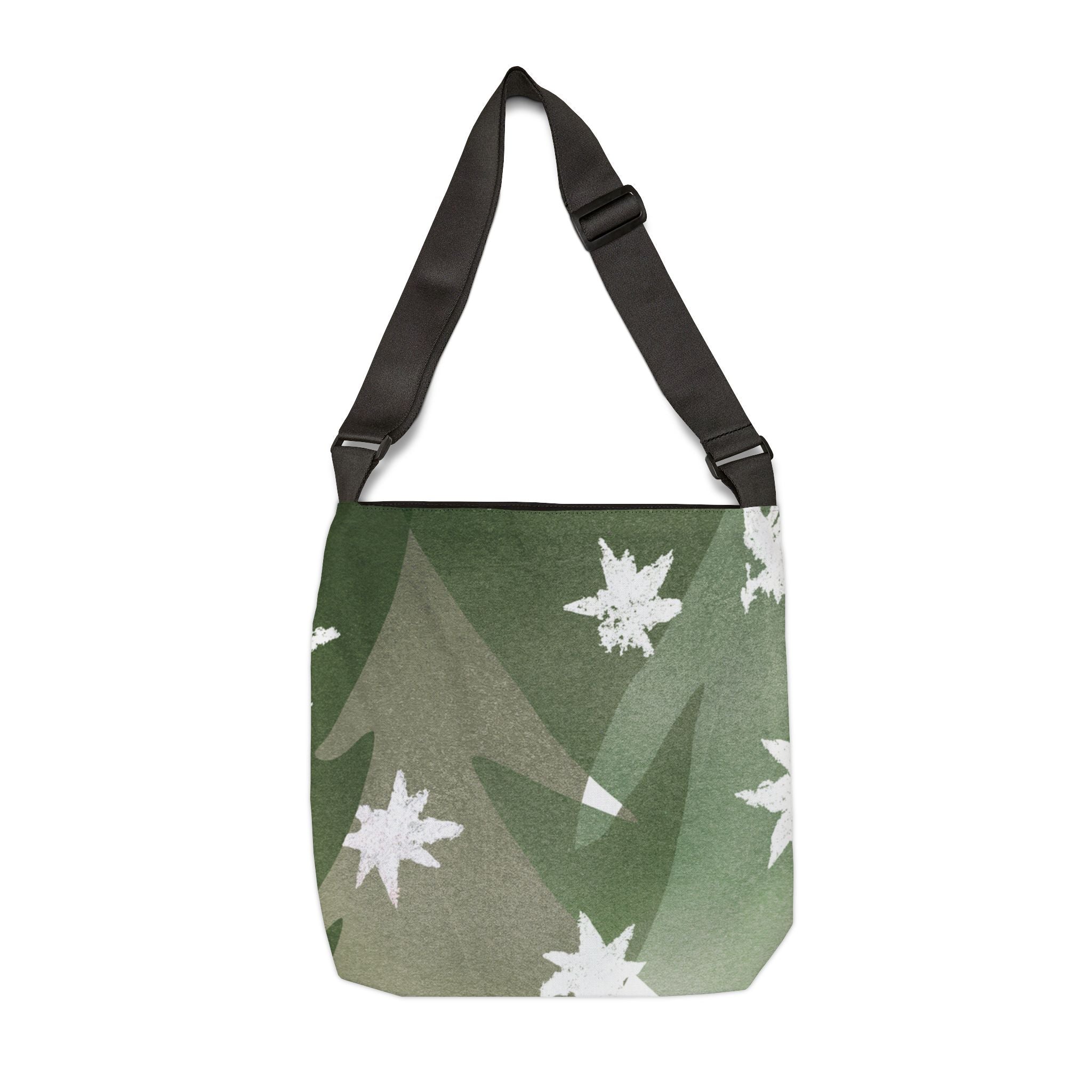 Sac Cabas — Scène Hivernale Jeune Père Noël et Petit Renne