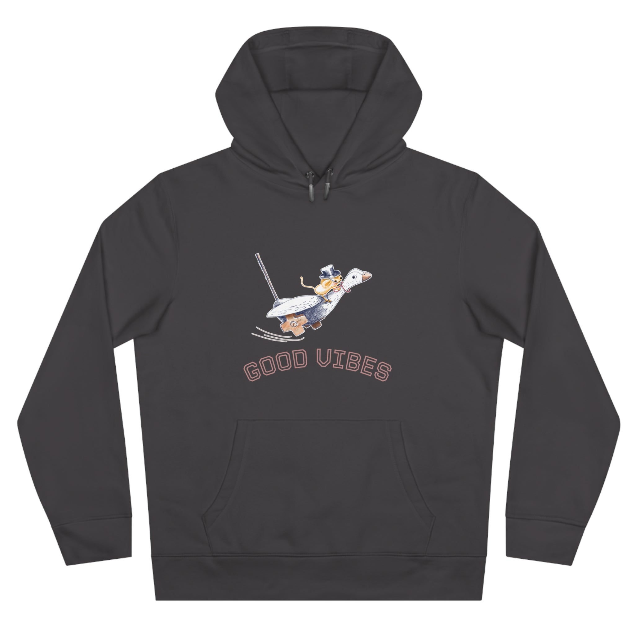 King Hoodie Adulte — Souris sur une Oie Good Vibes