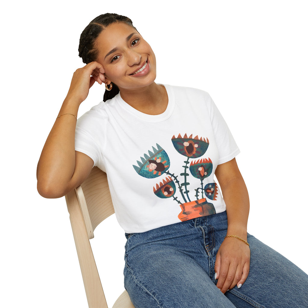 Bohemian Floral T-Shirt - Softstyle Unisex Tee