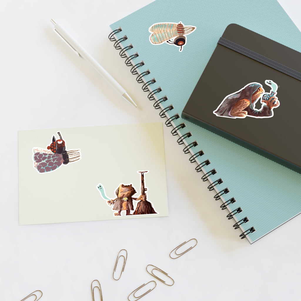 Planches Autocollants Créatures Fantaisistes