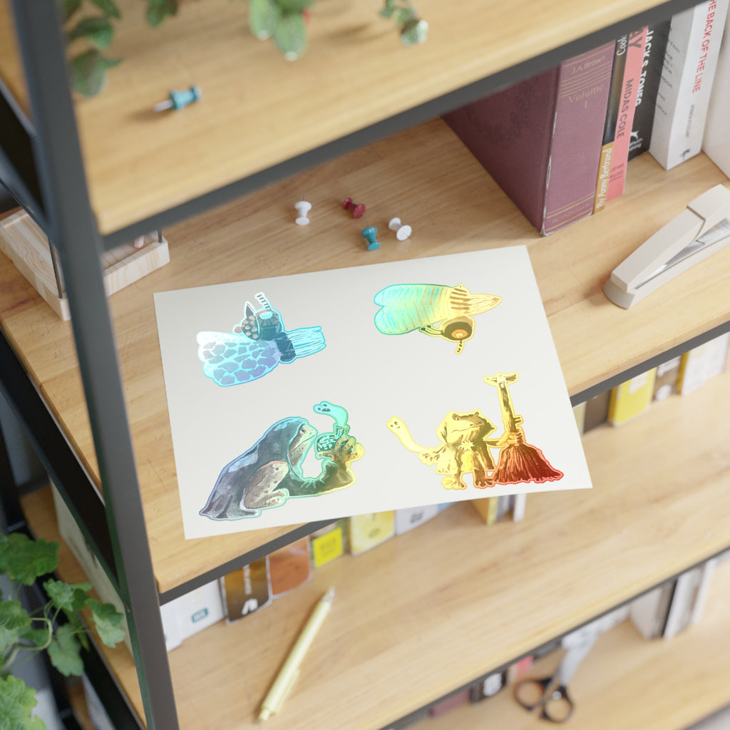 Planches Autocollants Créatures Fantaisistes