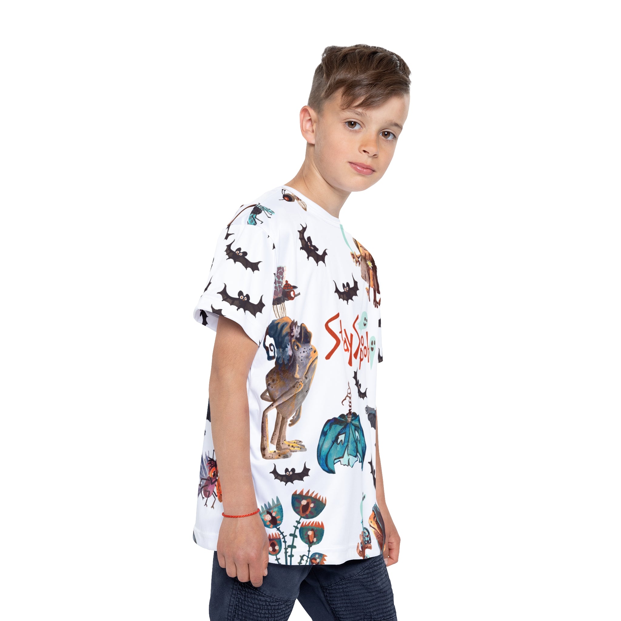 T-Shirt Enfant Personnages Mignons et Effrayants