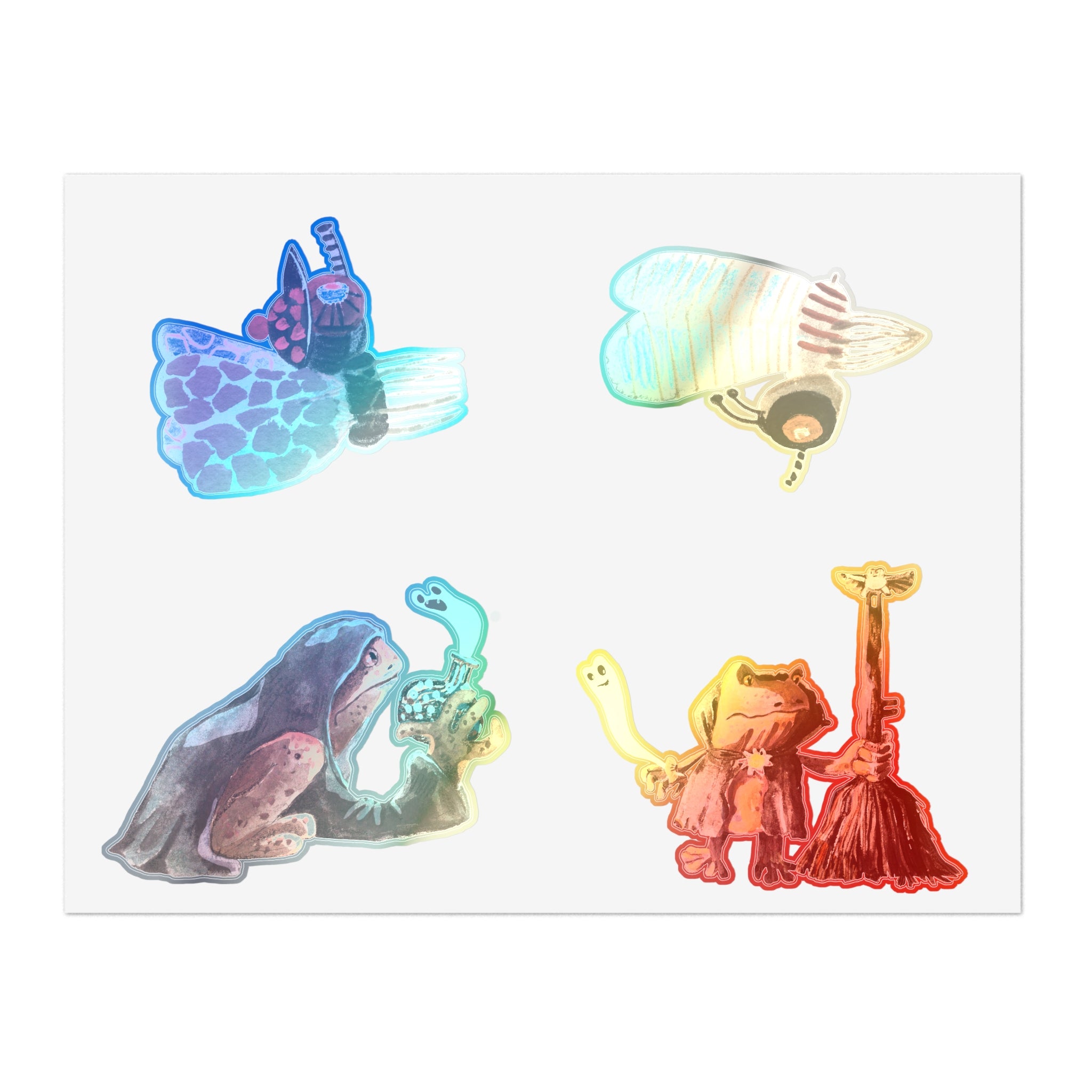 Planches Autocollants Créatures Fantaisistes