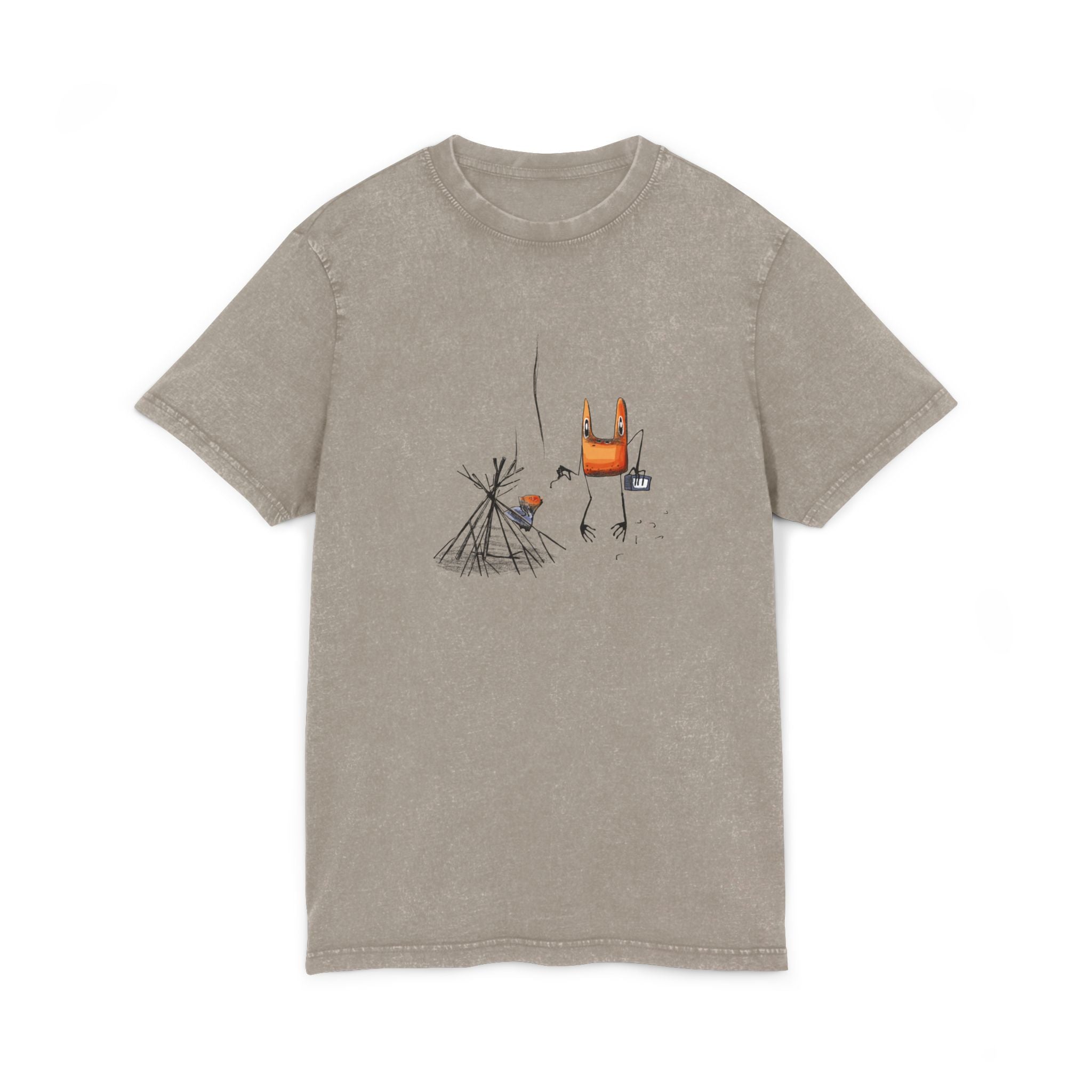 T-shirt Délavé Acide — Toad Fire Color