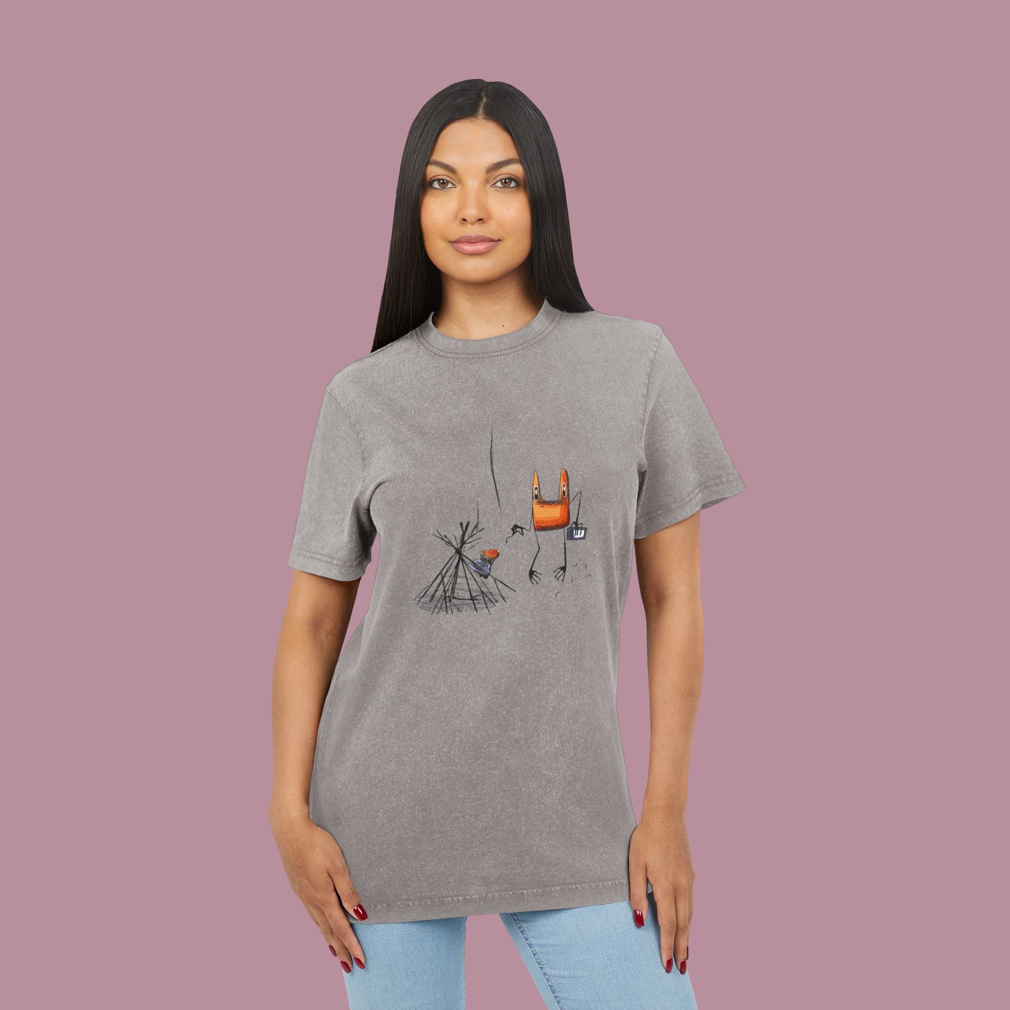 T-shirt Délavé Acide — Toad Fire Color