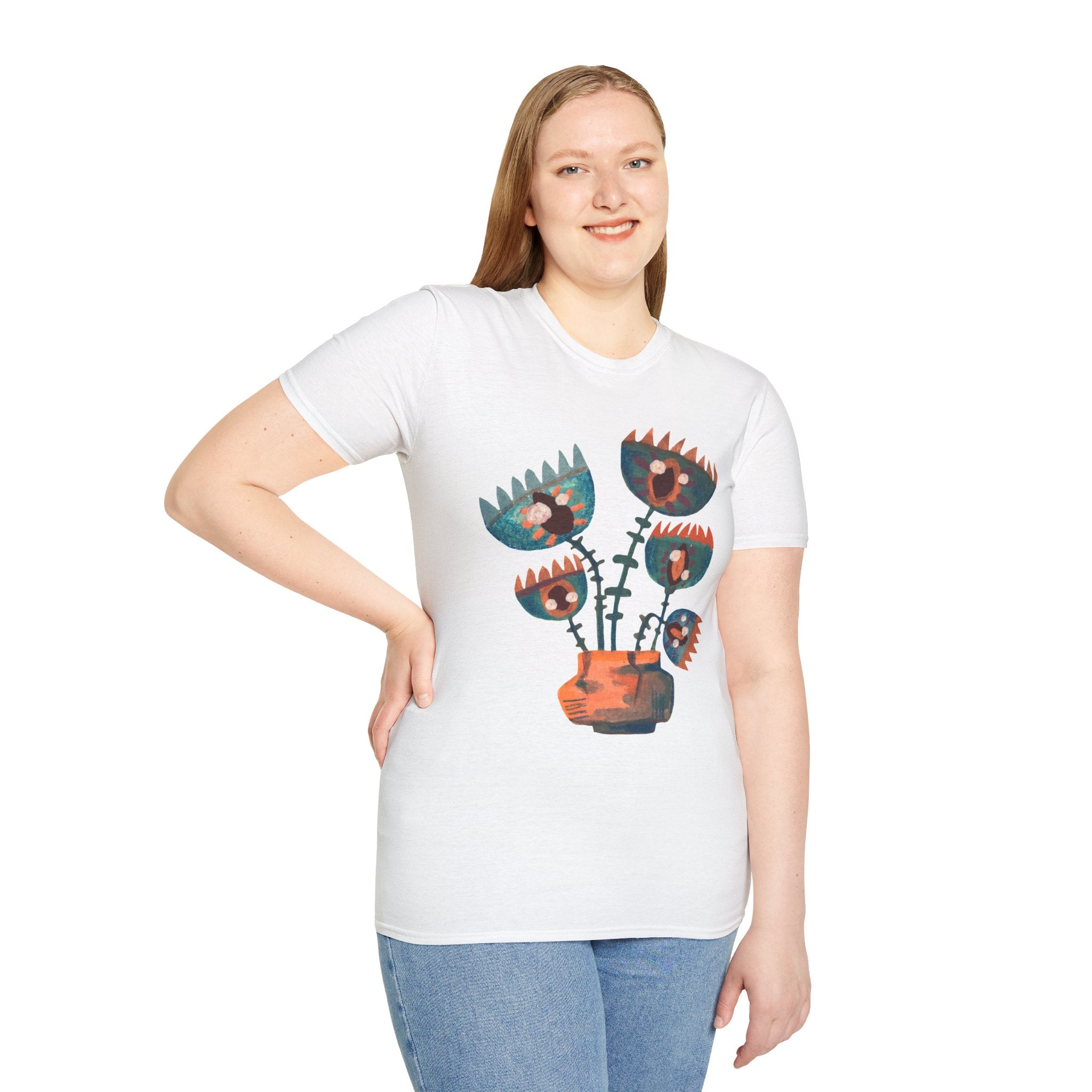 Bohemian Floral T-Shirt - Softstyle Unisex Tee