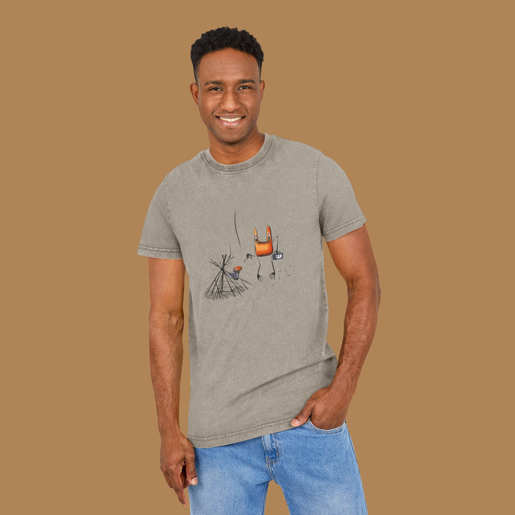 T-shirt Délavé Acide — Toad Fire Color