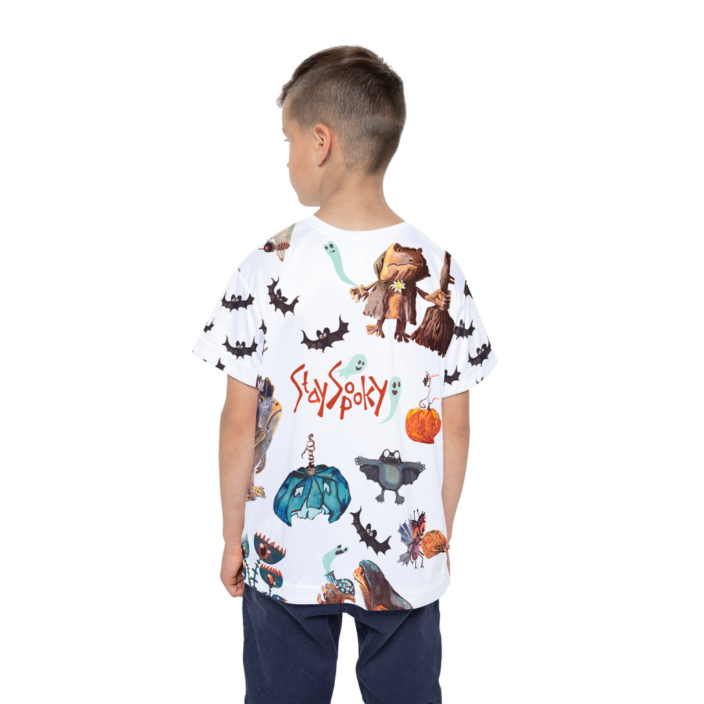 T-Shirt Enfant Personnages Mignons et Effrayants
