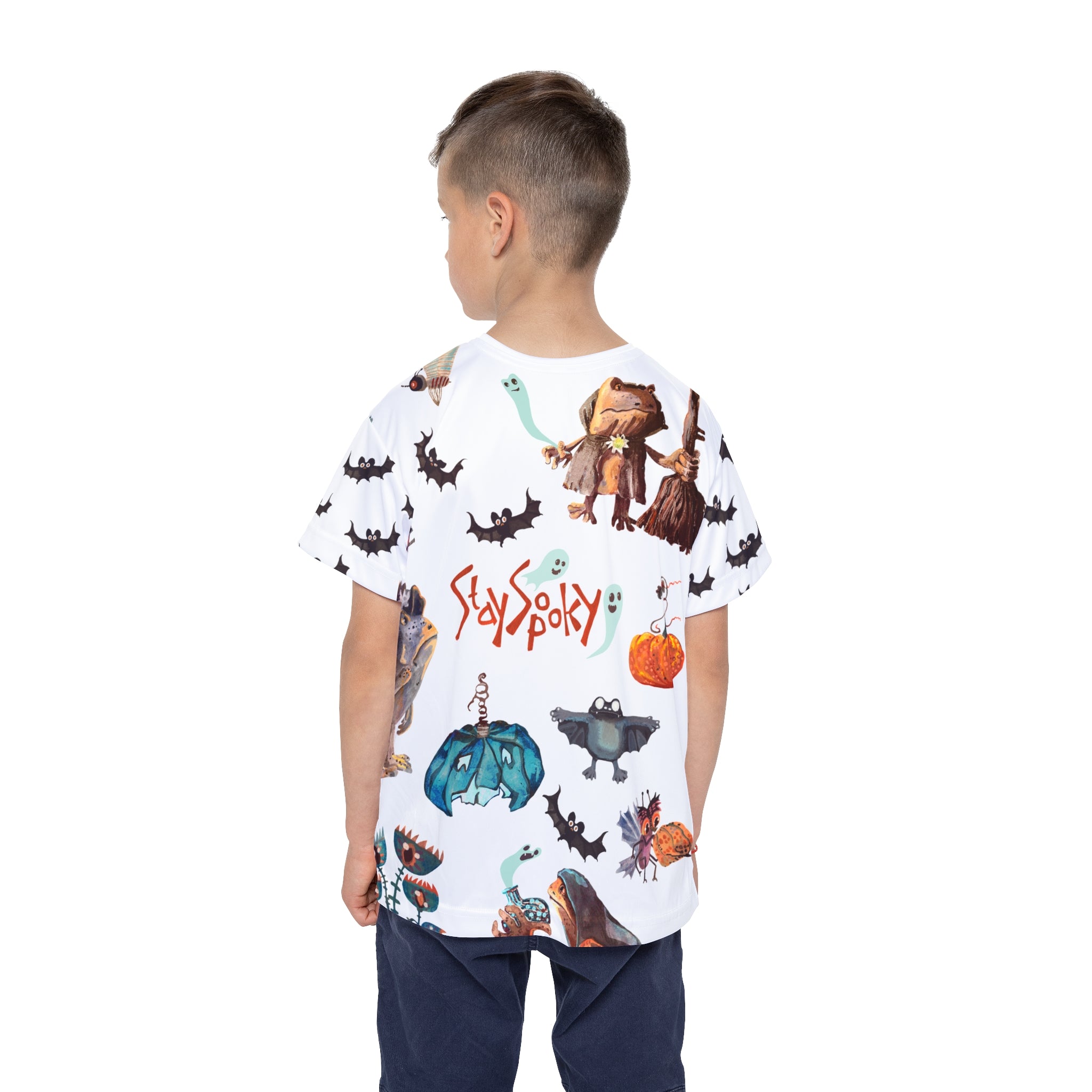T-Shirt Enfant Personnages Mignons et Effrayants