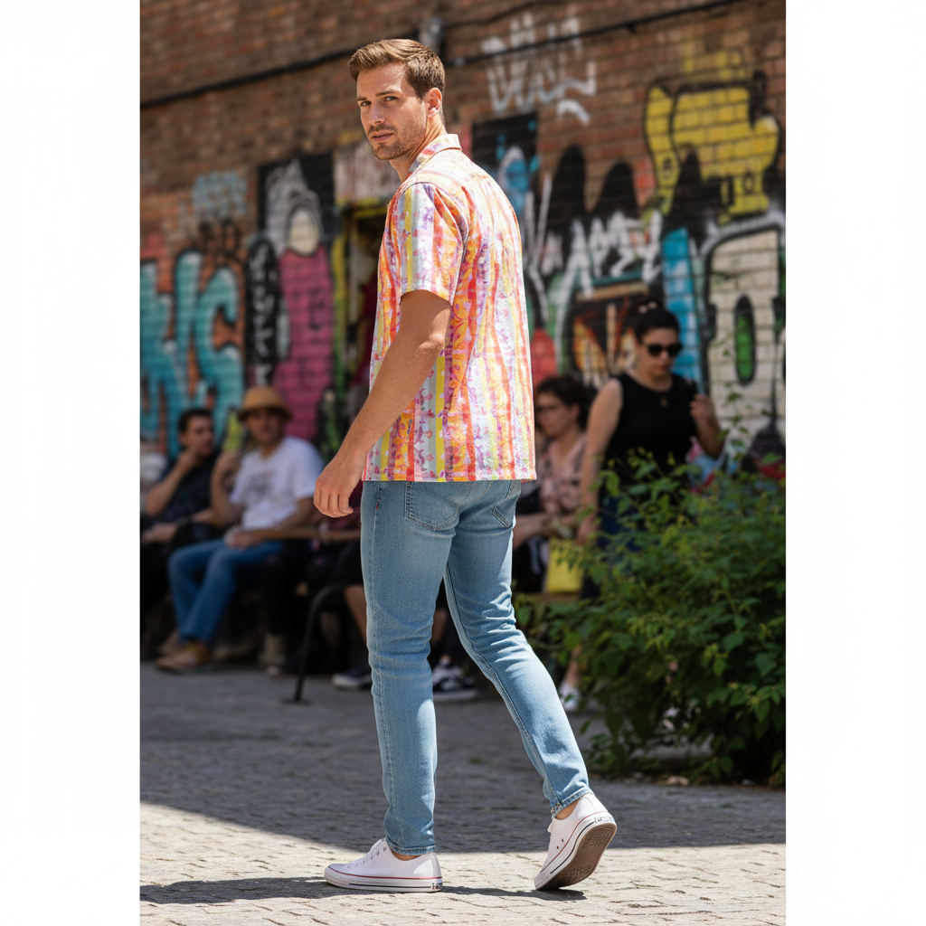 Chemise Hawaïenne Homme Vibrante - Imprimé Tropical AOP Été