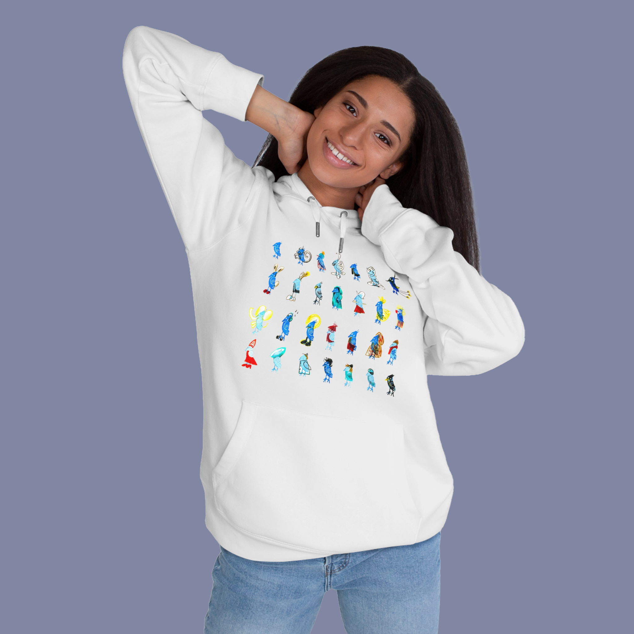 Hoodie Adulte — Un Merle Éclatant