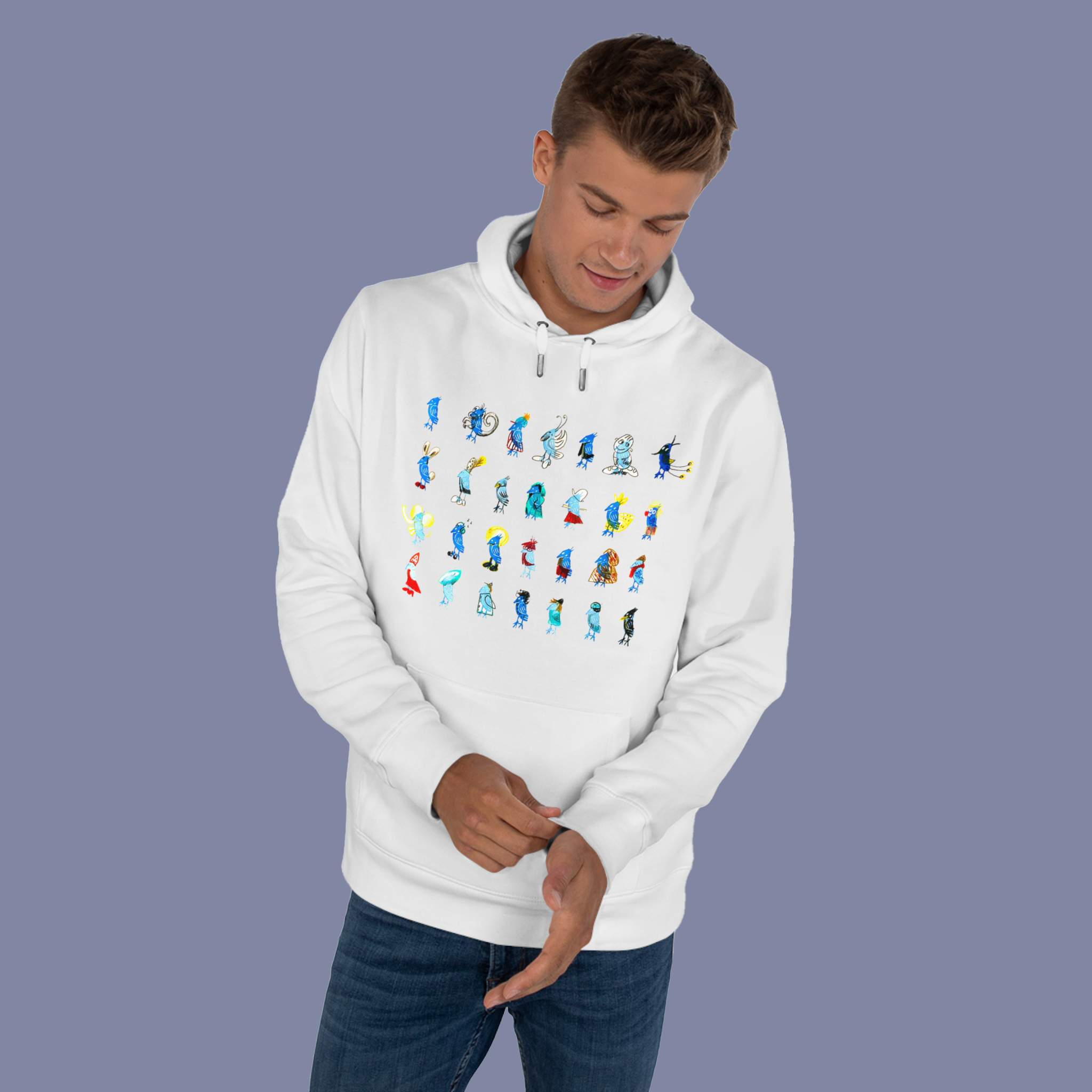 Hoodie Adulte — Un Merle Éclatant