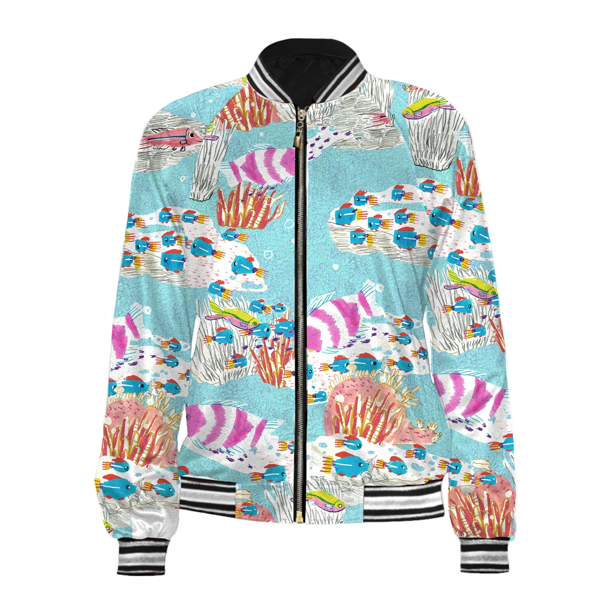 Veste Varsity Femme — Imprimé Récif Tropical