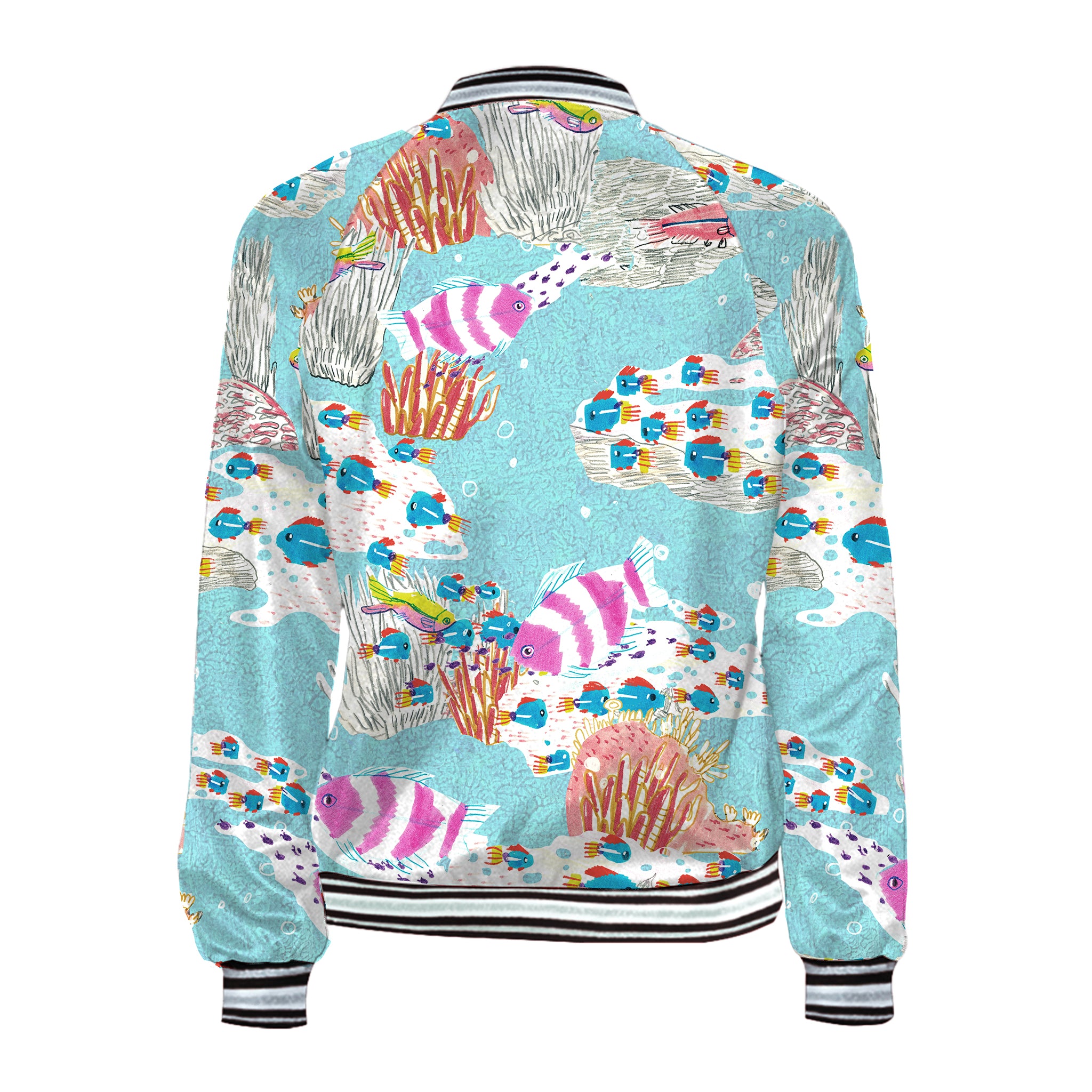 Veste Varsity Femme — Imprimé Récif Tropical