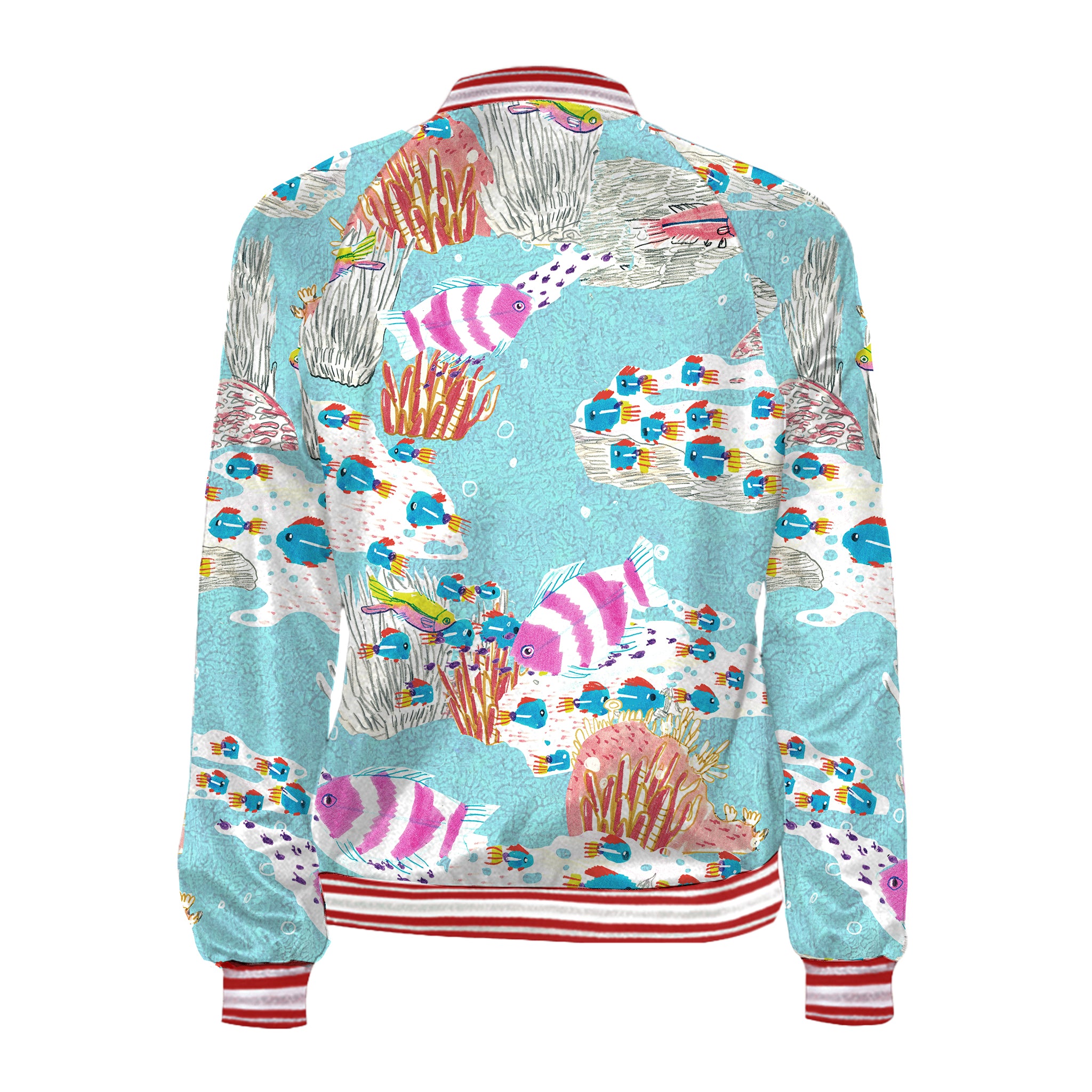 Veste Varsity Femme — Imprimé Récif Tropical