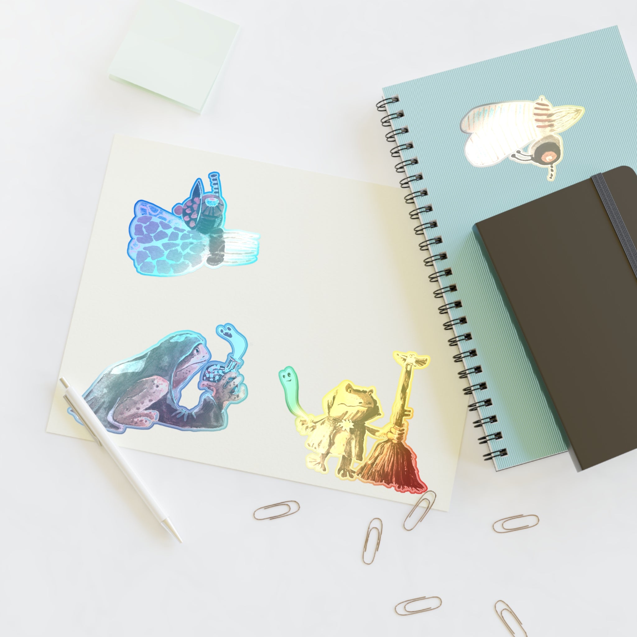 Planches Autocollants Créatures Fantaisistes