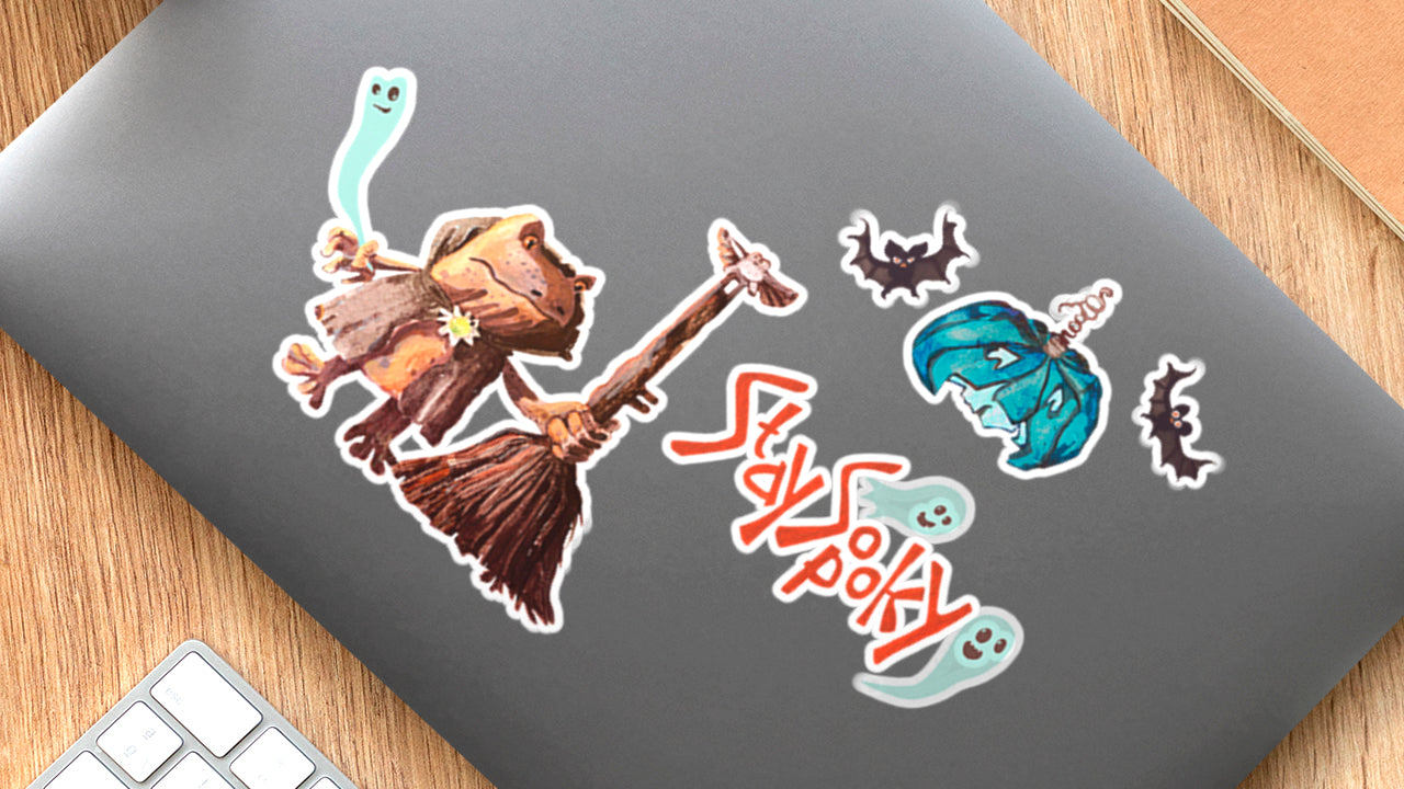 🆕 Pack d'Art Numérique Halloween - 12 Stickers Haute Qualité