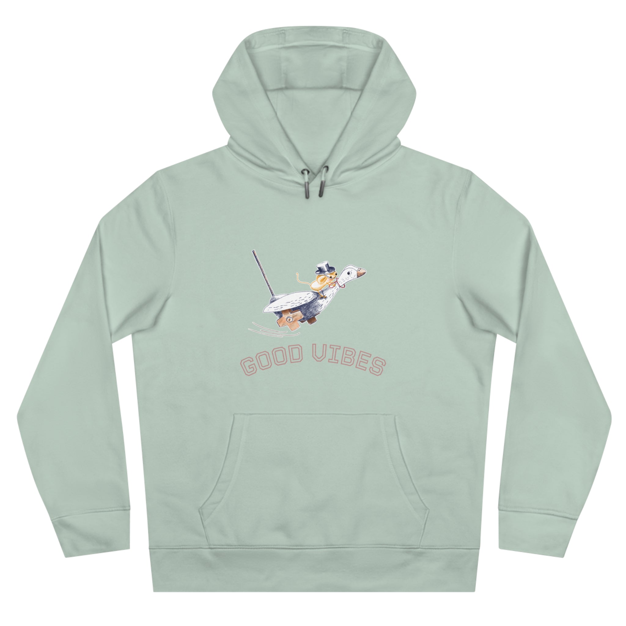 King Hoodie Adulte — Souris sur une Oie Good Vibes