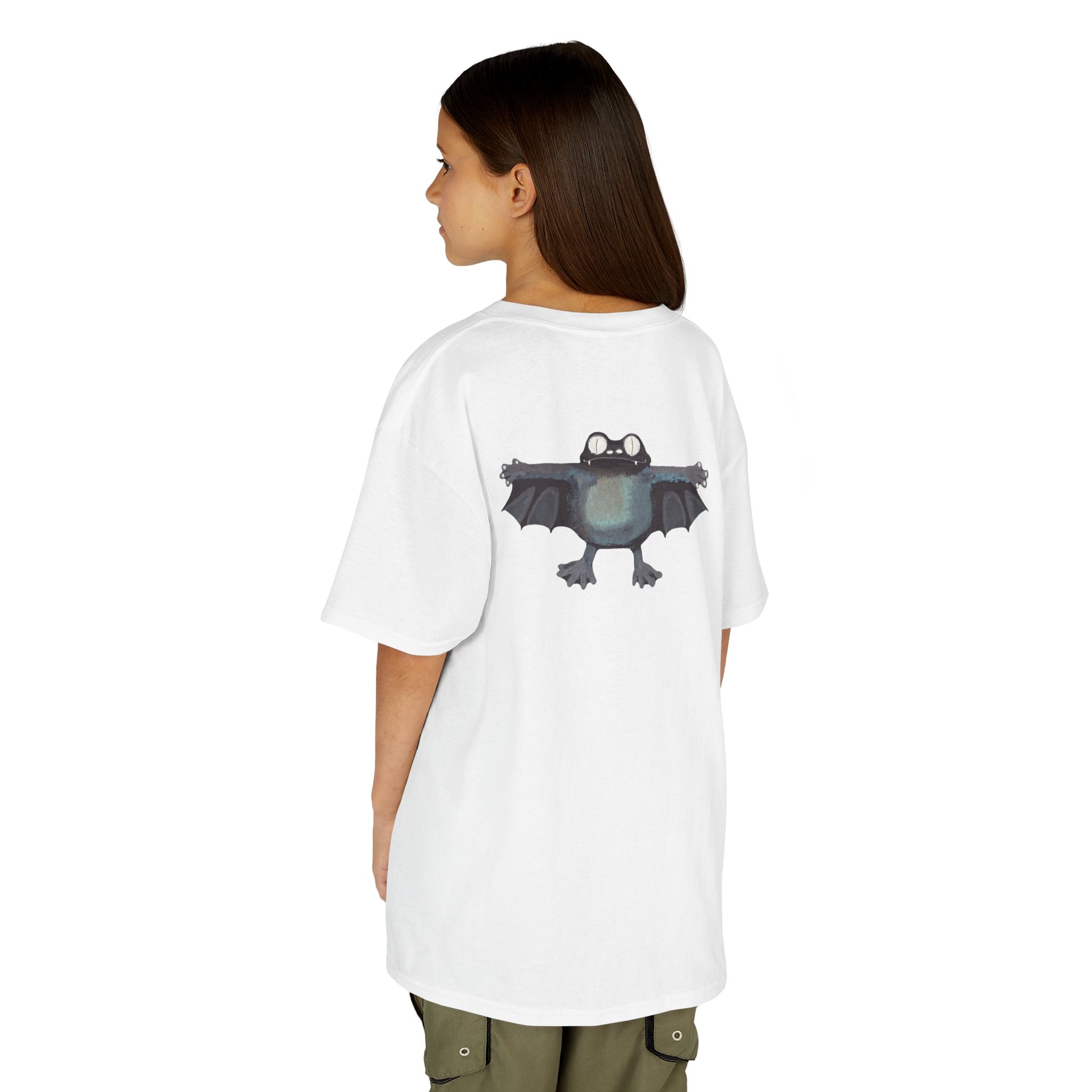 T-shirt Enfant Halloween Chauve-souris et Monstres - Design Graphique Amusant