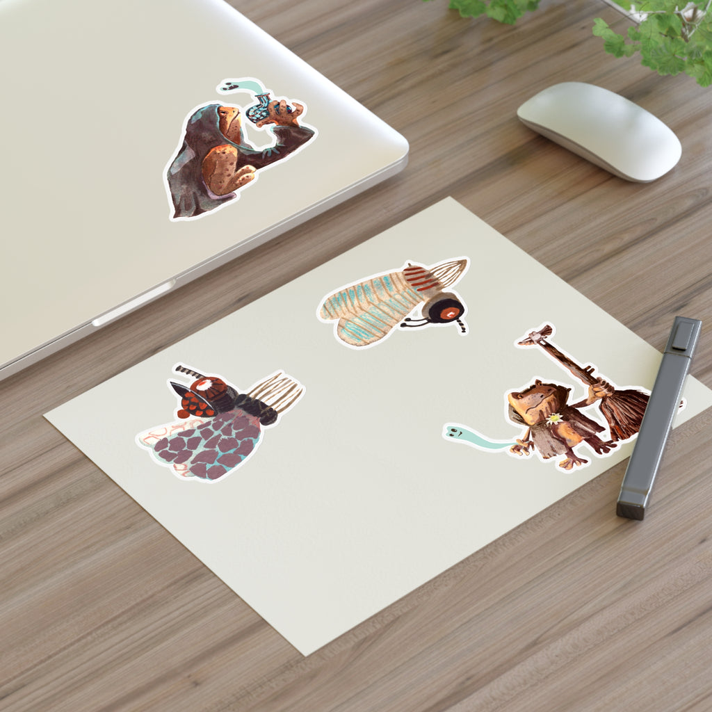 Planches Autocollants Créatures Fantaisistes