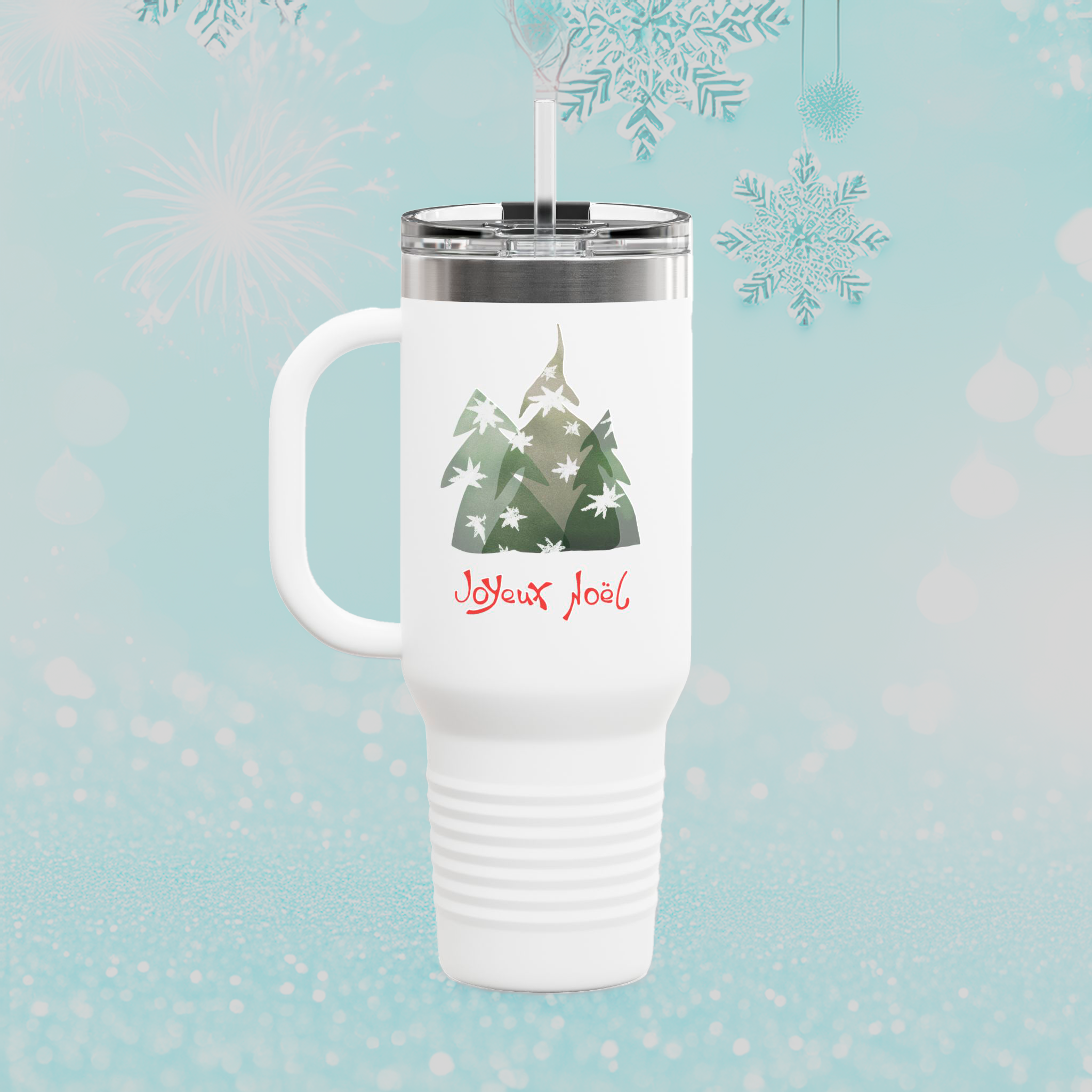 Croa-Noël - Mug Isotherme Festif 40oz
