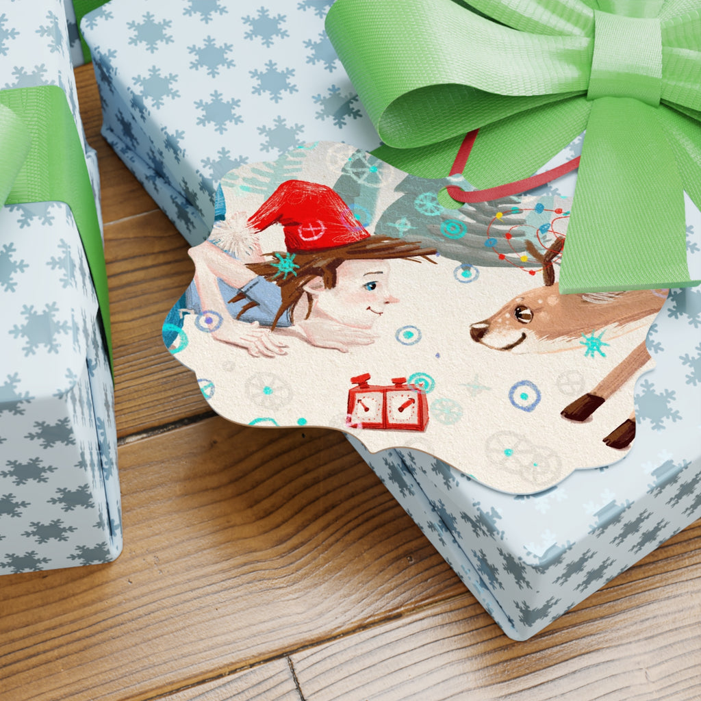 Ornement Noël Aluminium Fantaisiste - Décoration Personnalisée