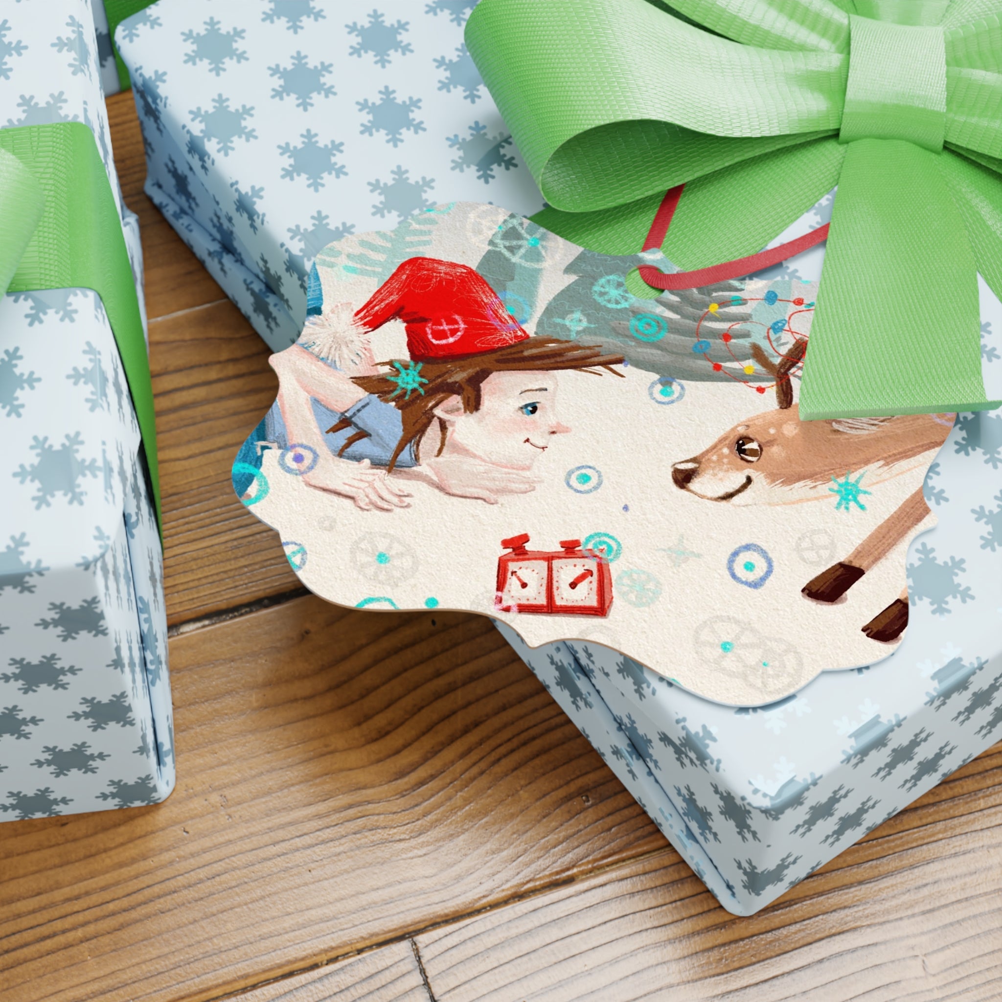 Ornement Noël Aluminium Fantaisiste - Décoration Personnalisée