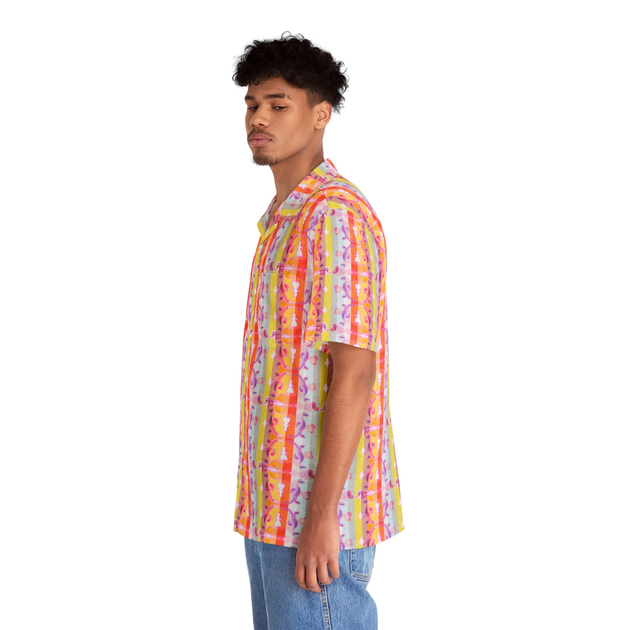Chemise Hawaïenne Homme Vibrante - Imprimé Tropical AOP Été
