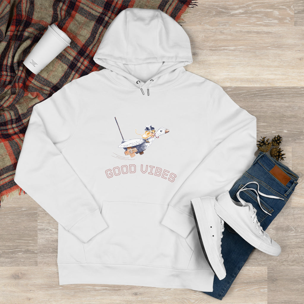 King Hoodie Adulte — Souris sur une Oie Good Vibes