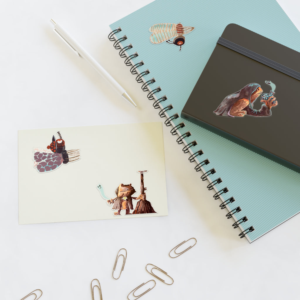 Planches Autocollants Créatures Fantaisistes