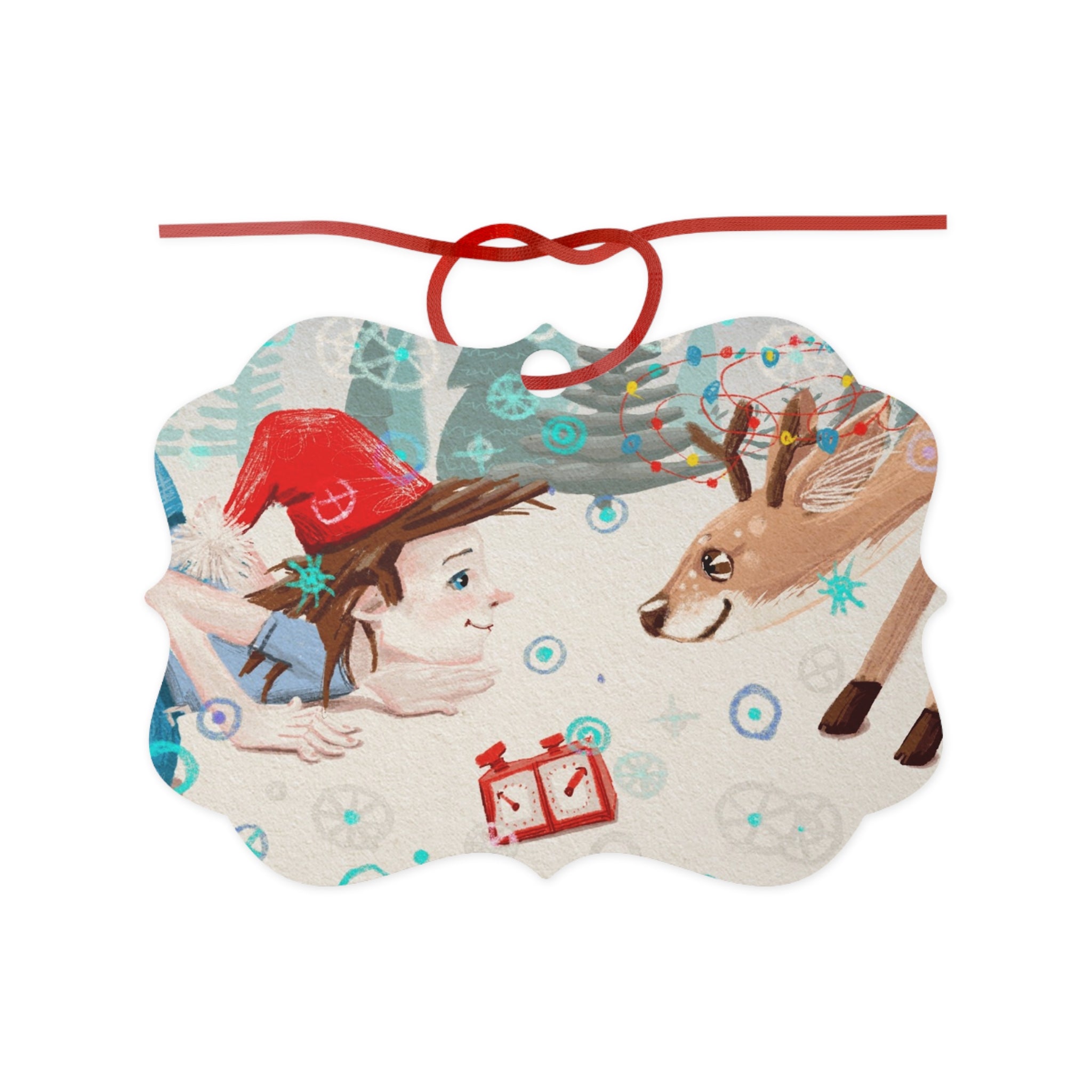 Ornement Noël Aluminium Fantaisiste - Décoration Personnalisée