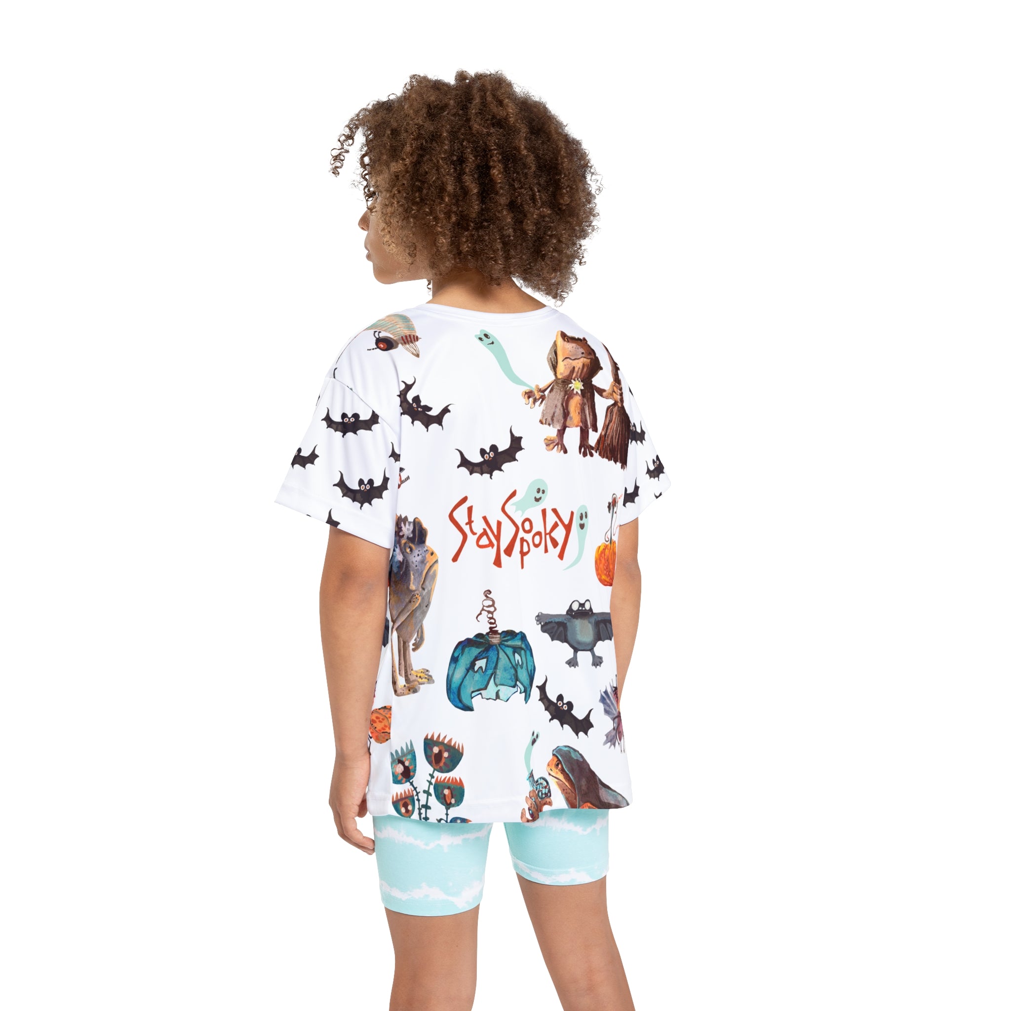 T-Shirt Enfant Personnages Mignons et Effrayants