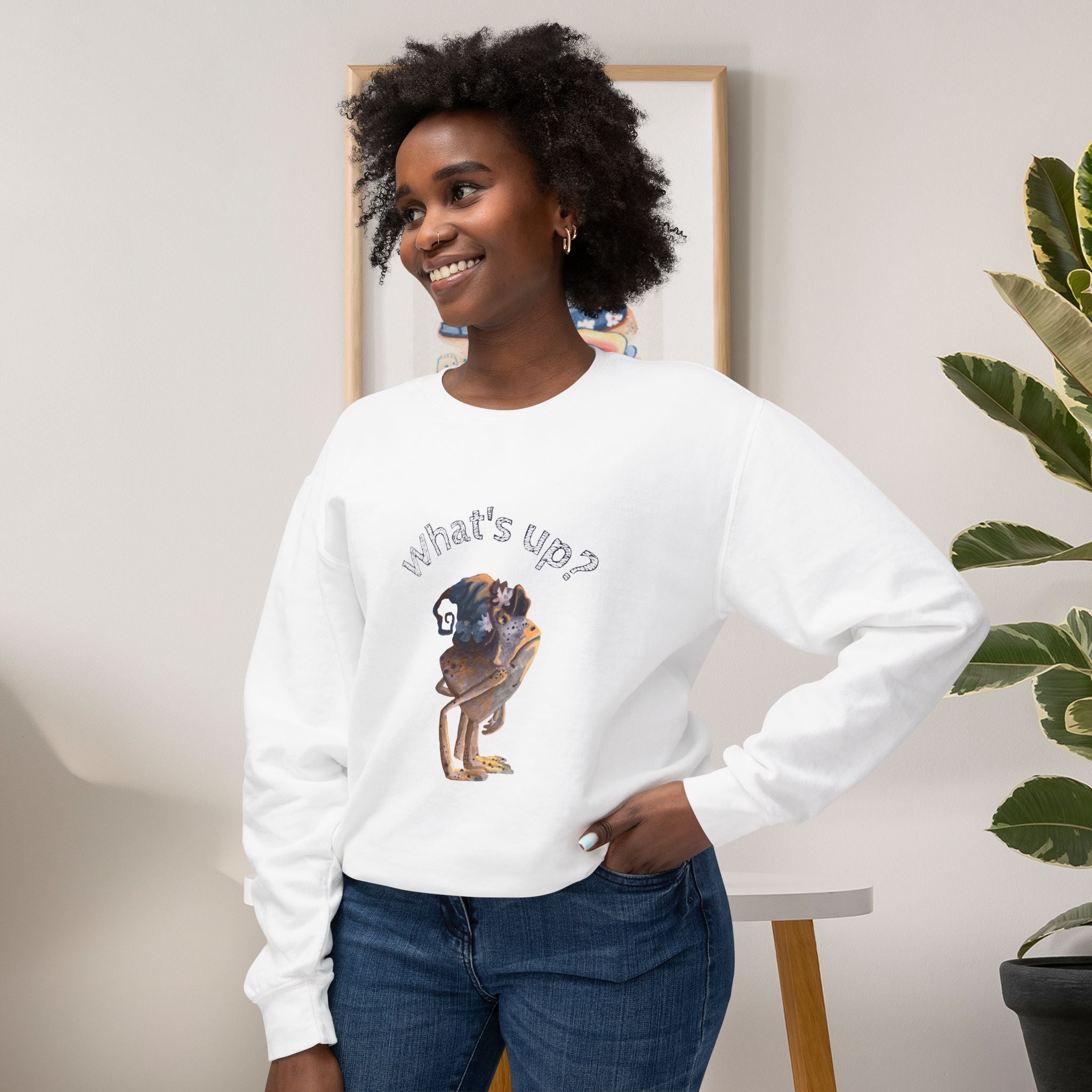 What's Up? Sweatshirt Adulte - Frog Graphic