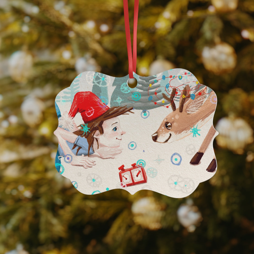 Ornement Noël Aluminium Fantaisiste - Décoration Personnalisée