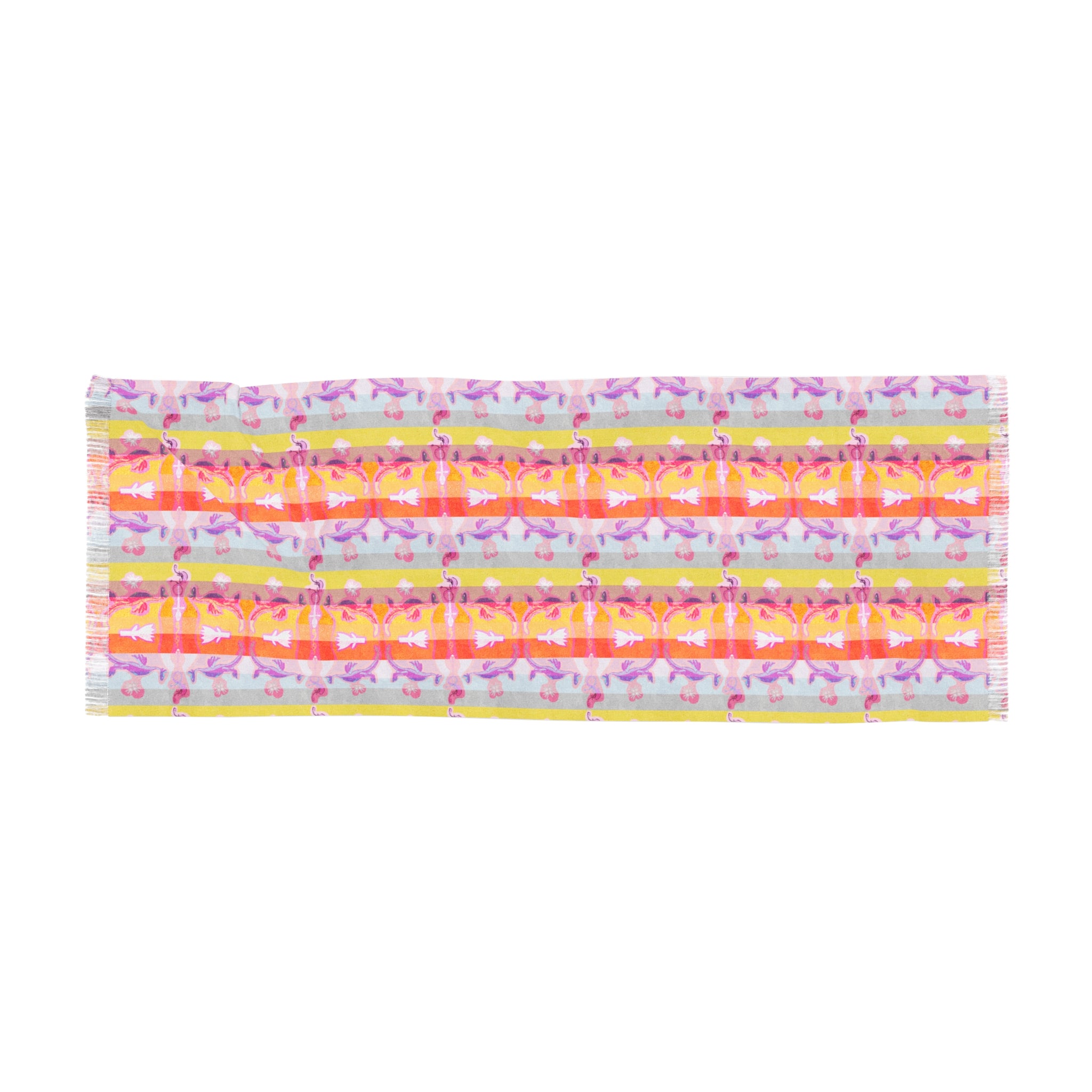 Écharpe Légère Flamants Roses - Accessoire Coloré Été