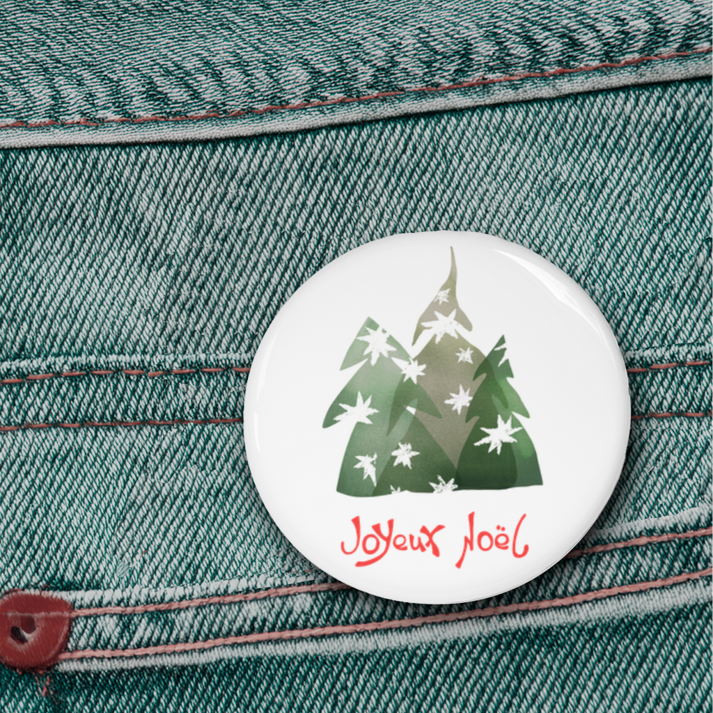 Badge Épingle Festif Joyeux Noël