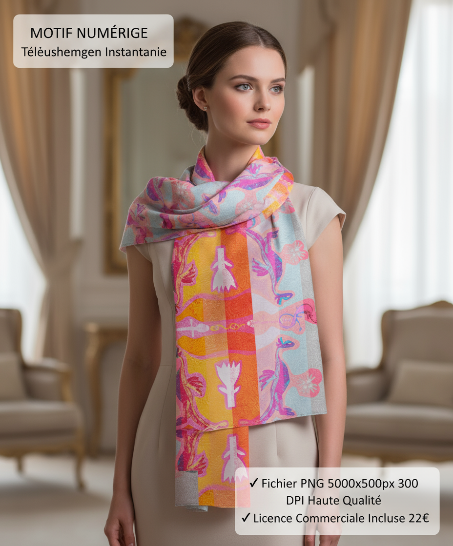 Motif Dragons - Mockup Professionnel